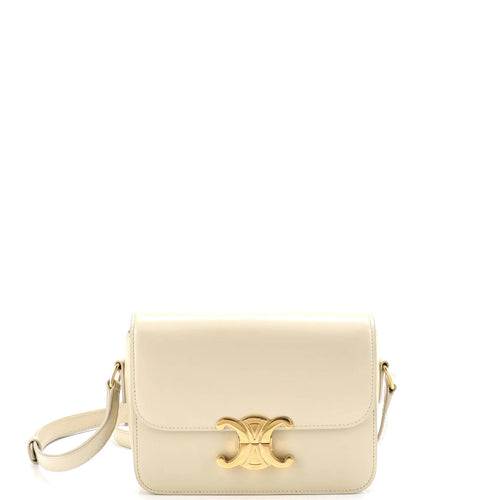 CELINE Triomphe Shoulder Bag Smooth Calfskin Teen