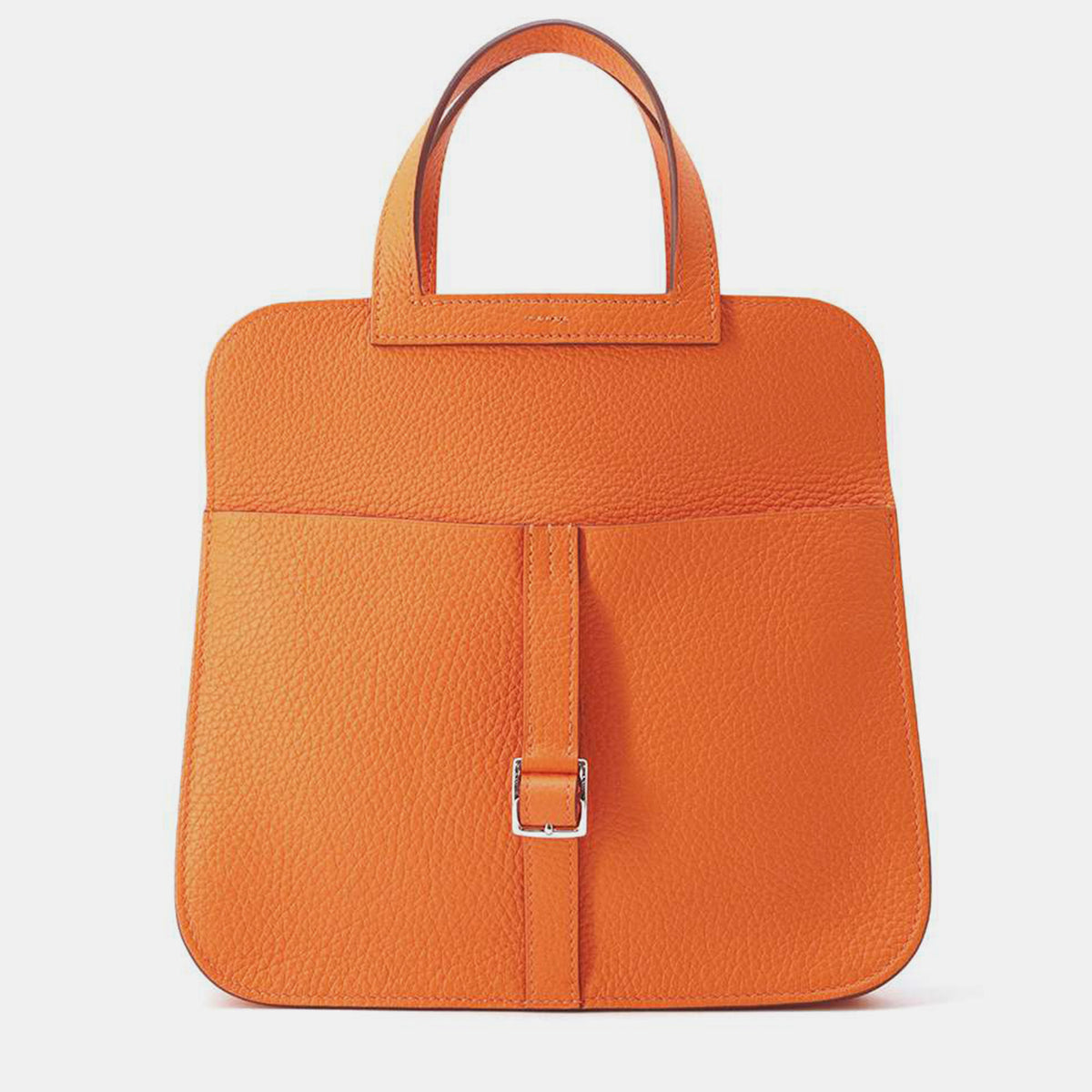 Hermès Orange Miniature Taurillon Clemence Halzan Bag Size 25