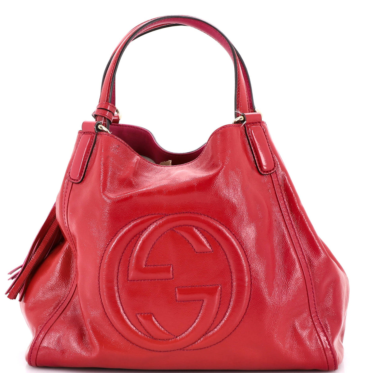 Gucci GUCCI Soho Shoulder Bag Patent Medium