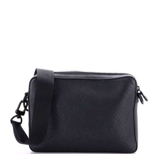 Trio Messenger Bag Monogram Shadow Leather