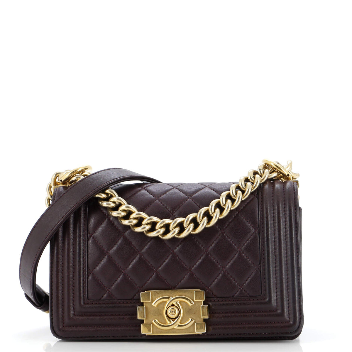 Chanel CHANEL Boy Flap Bag Quilted Lambskin Small