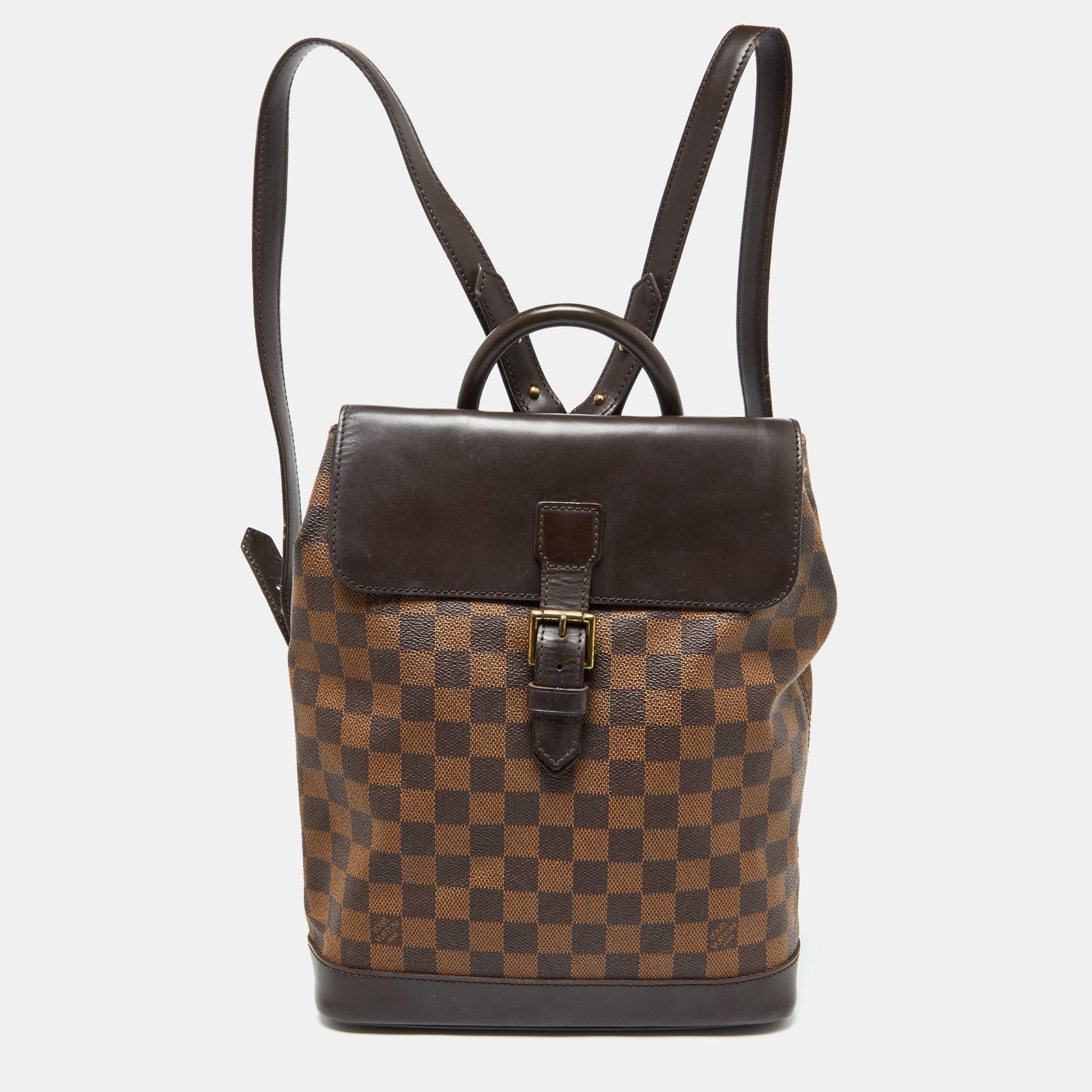 Louis Vuitton Damier Ebene Canvas Soho Backpack