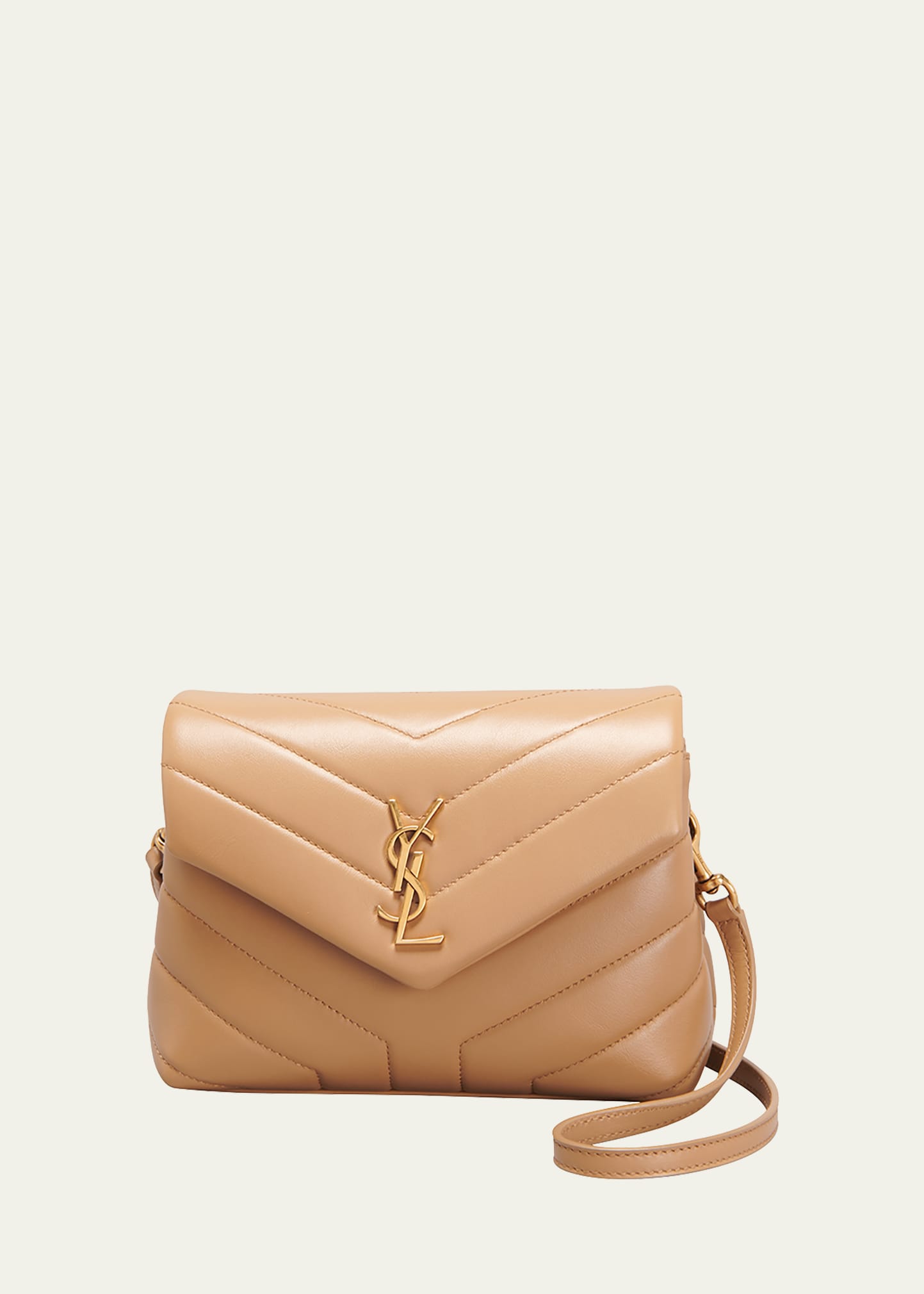 Saint Laurent Loulou Toy YSL Crossbody Bag in Quilted Leather