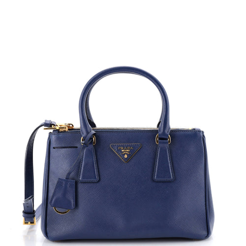 PRADA Double Zip Lux Tote Saffiano Leather Small