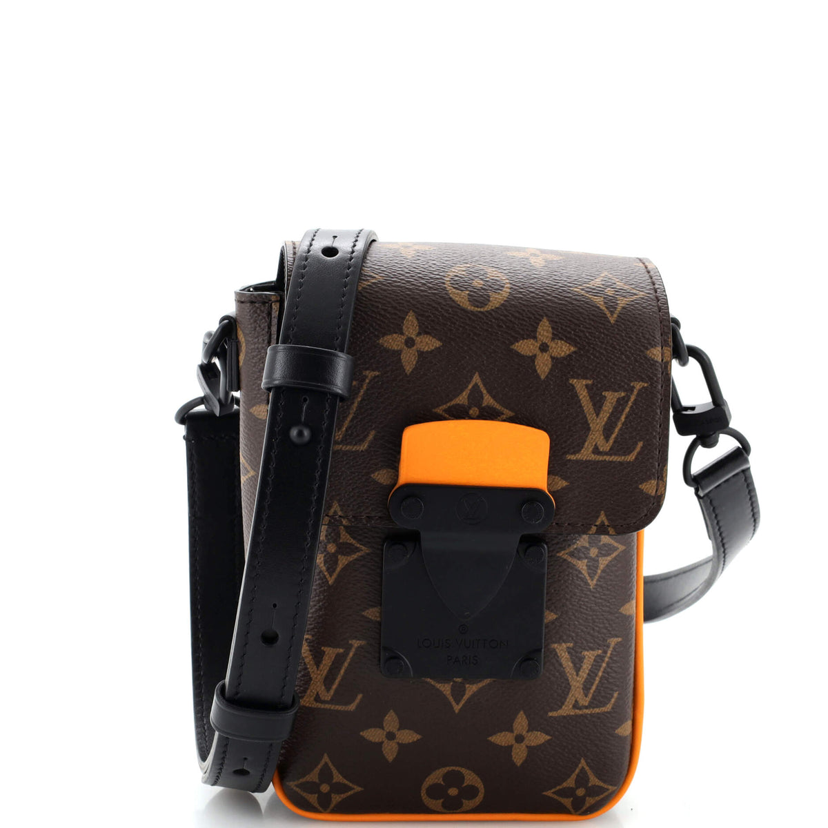 Louis Vuitton S Lock Vertical Wearable Wallet Macassar Monogram Canvas