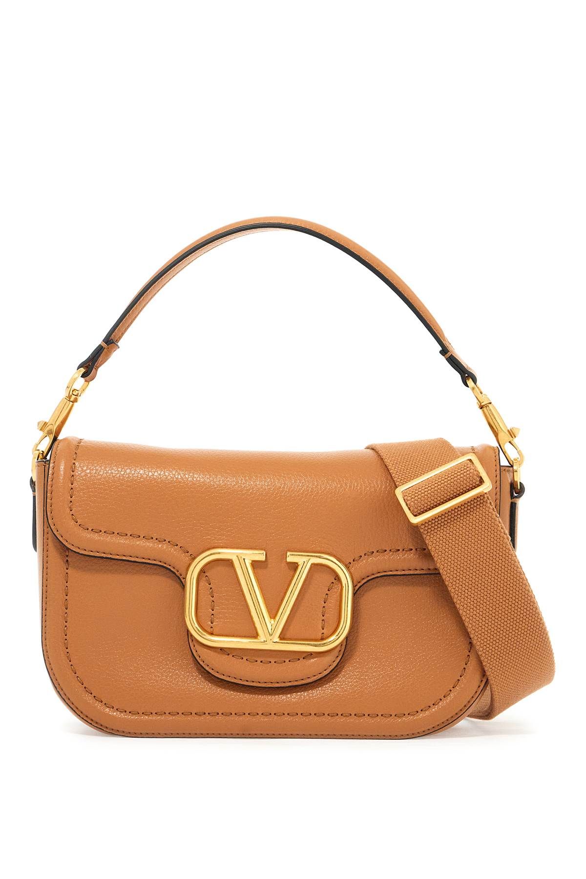 Valentino Alltime Hammered Leather Shoulder Bag