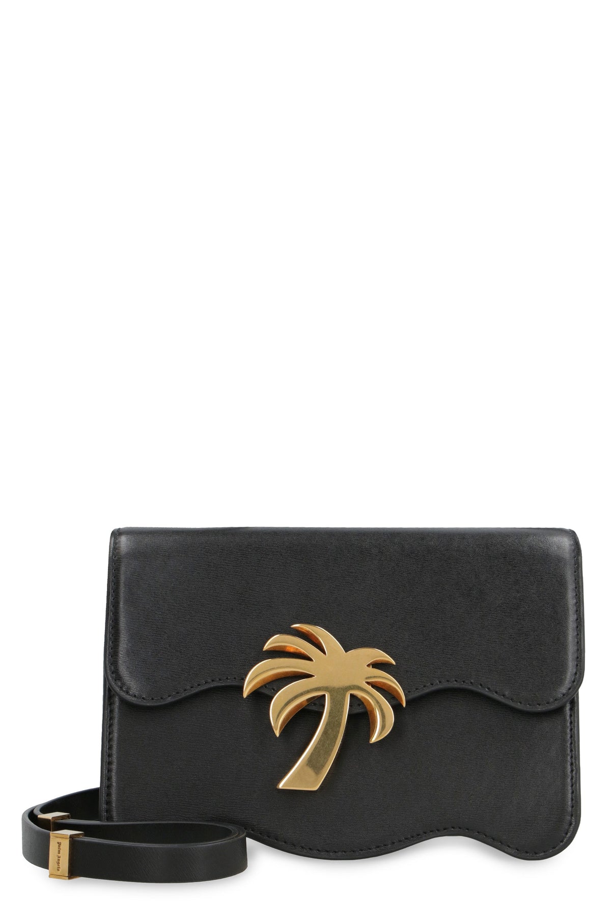 Palm Angels Women's Palm Beach Crossbody Bag in Black | PWNQ008S23LEA001