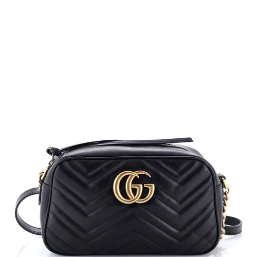 GUCCI GG Marmont Shoulder Bag Matelasse Leather Small
