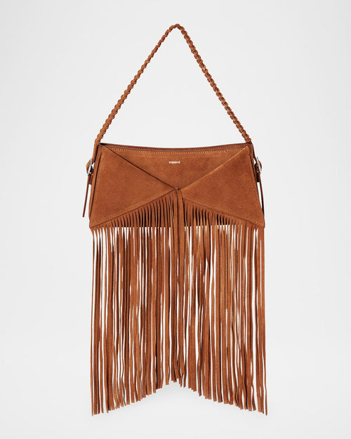 Belt Fringe Suede Shoulder Bag