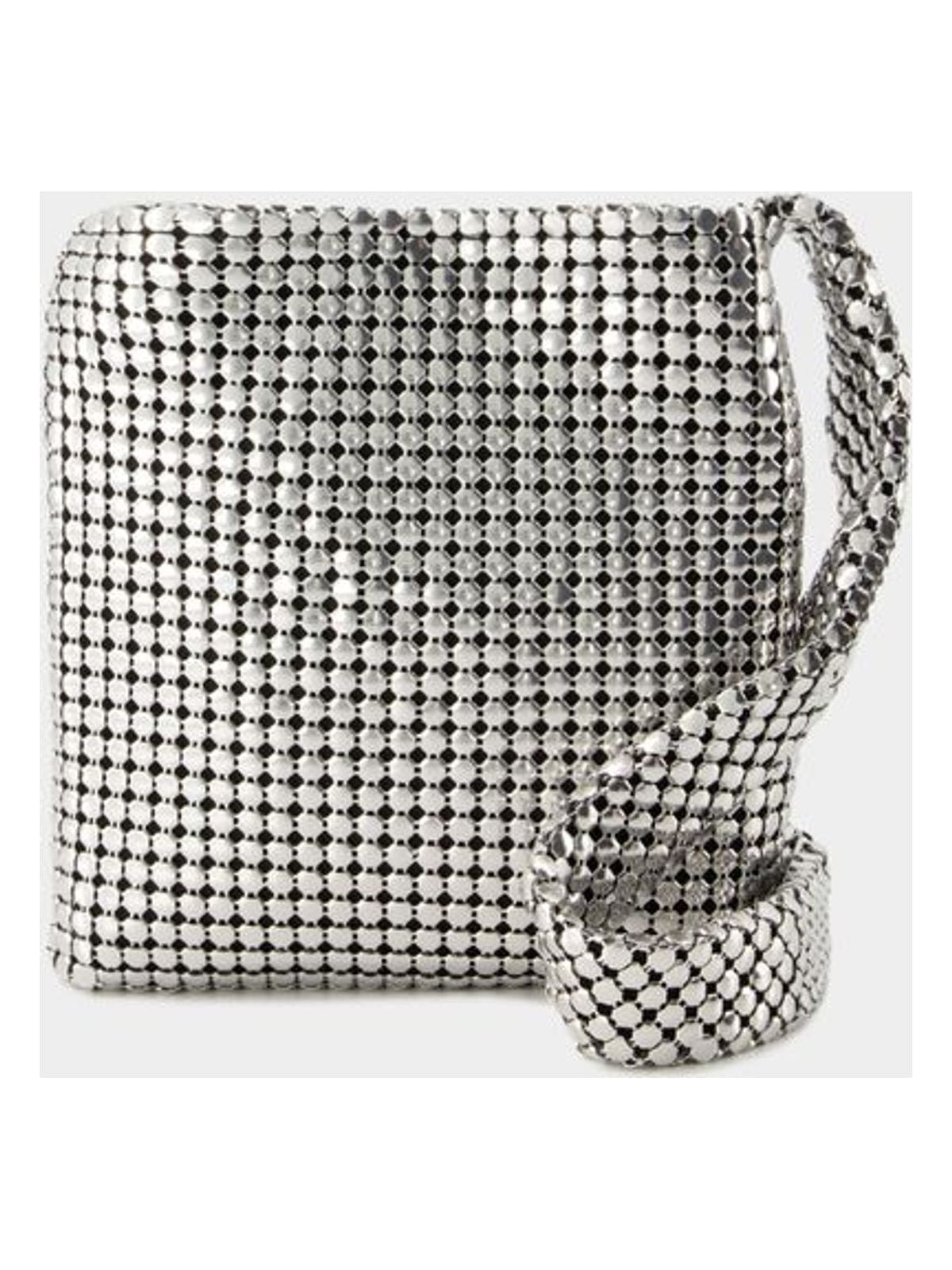 Rabanne Women's Pixel Crossbody Bag in Silver | 24PSS0436MET607 Color P040
