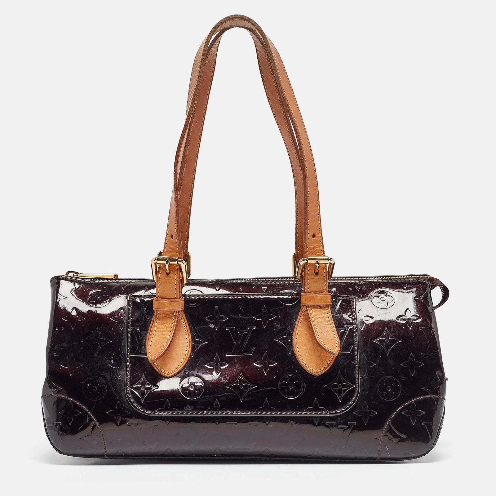 Louis Vuitton Amarante Monogram Vernis Rosewood Avenue Tasche