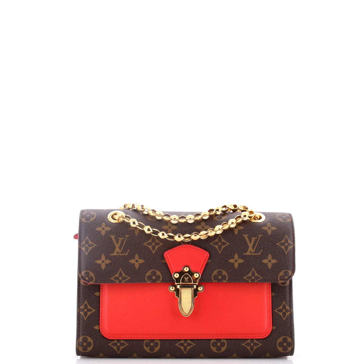 Louis Vuitton Victoire Handbag Monogram Canvas and Leather