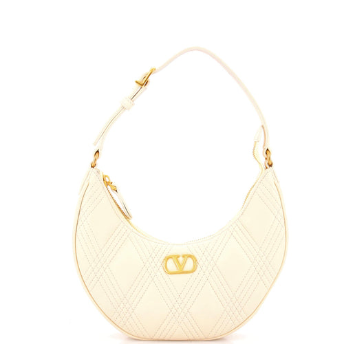 VALENTINO GARAVANI Quiltie 67 Hobo Quilted Leather Mini