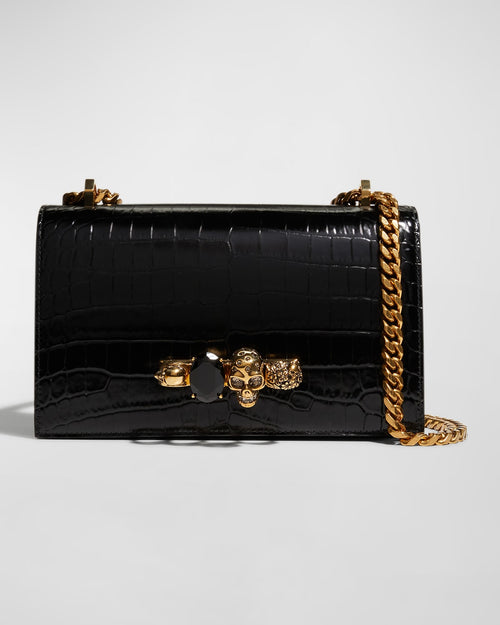 Jeweled Satchel Bag