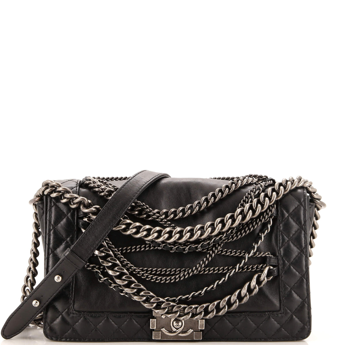 Chanel CHANEL Boy Flap Bag Enchained Lambskin New Medium
