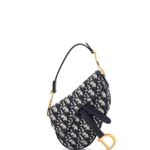 Saddle Handbag Oblique Canvas Mini