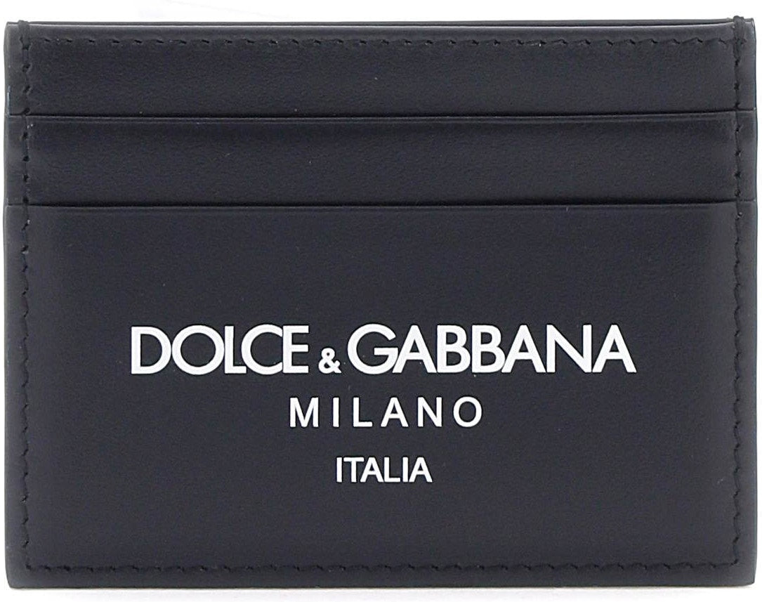Dolce & Gabbana Men's Logo Print Card Holder in Blue | Size UNICA | BP0330AN244