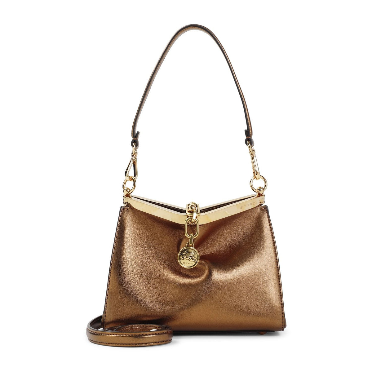 Etro Women's Small Vela Leather Bag in Brown | Size UNICA | WP1B0001AP237