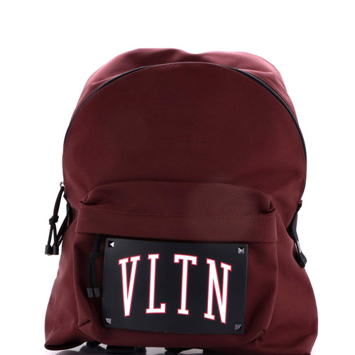 VALENTINO GARAVANI VLTN Backpack Nylon with Printed Leather Large