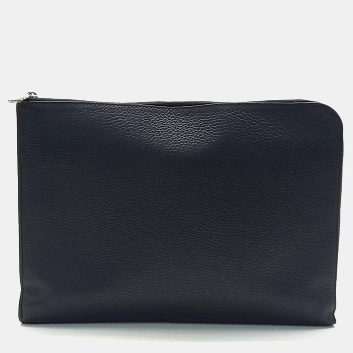 Louis Vuitton Black Leather Pochette Jour GM Clutch