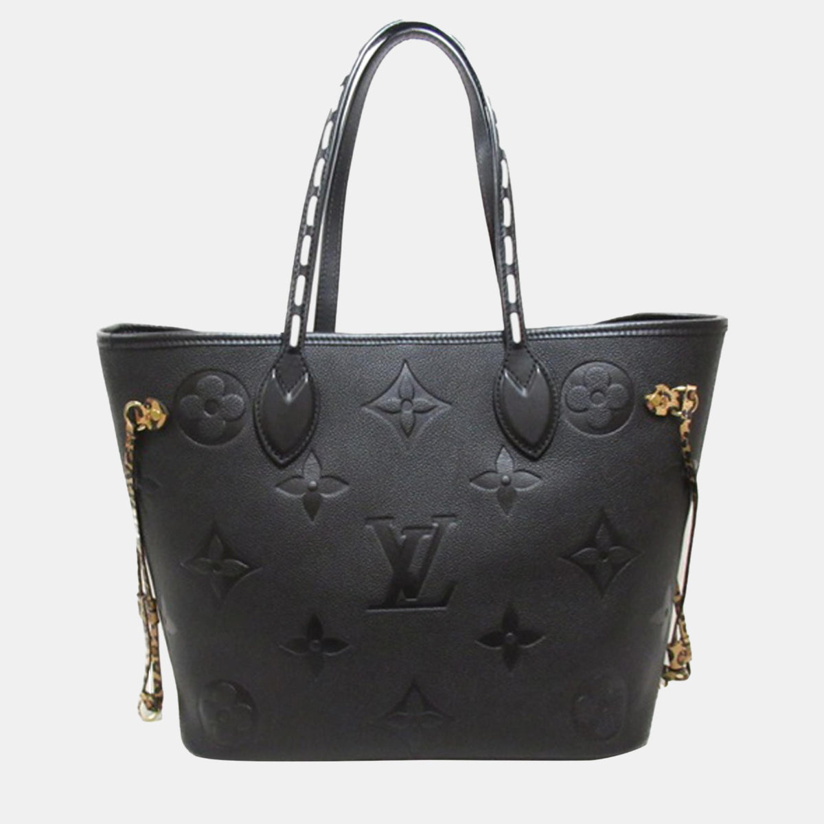 Louis Vuitton Black Monogram Empreinte Wild At Heart Neverfull MM