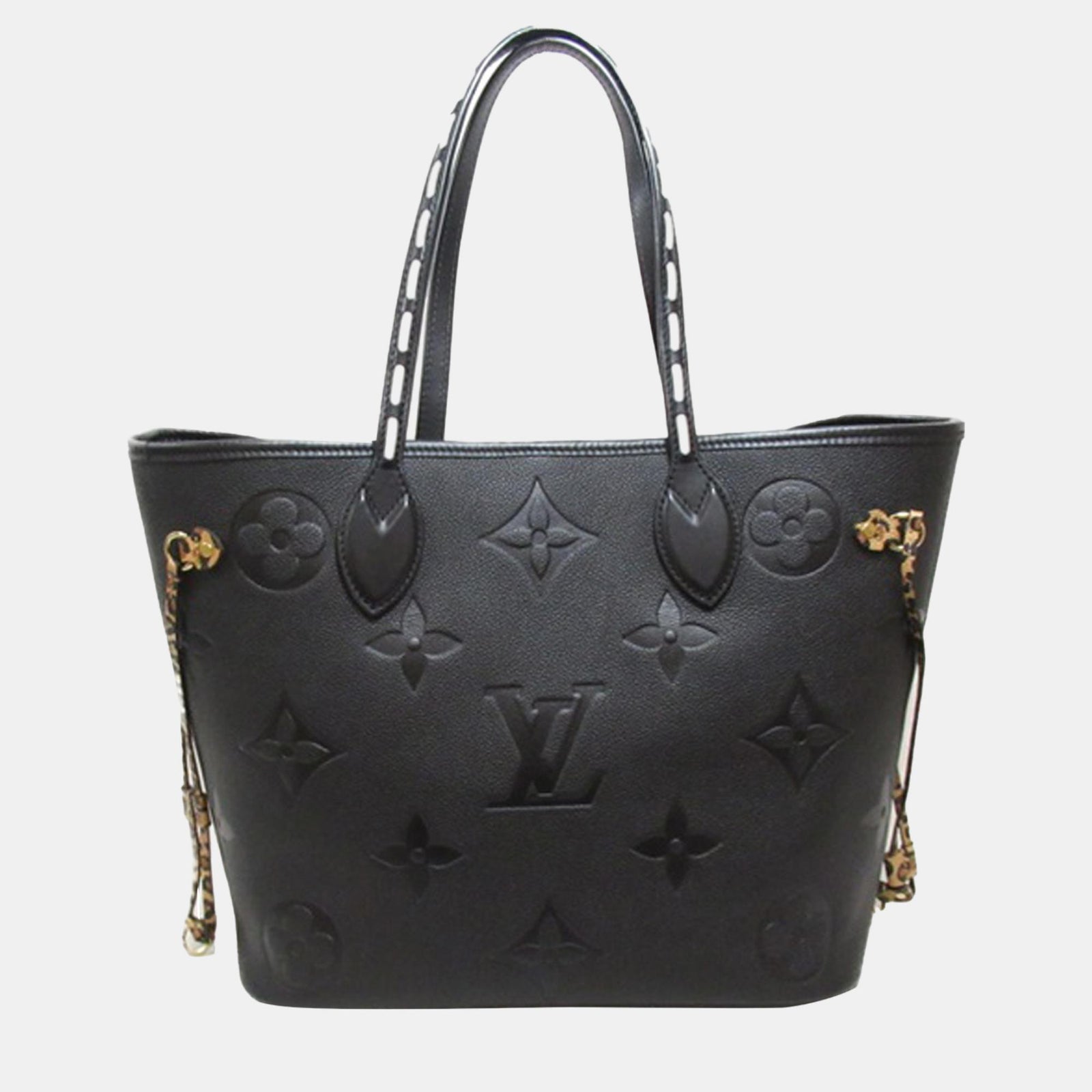 Louis Vuitton Schwarzes Monogramm Empreinte Wild At Heart Neverfull MM