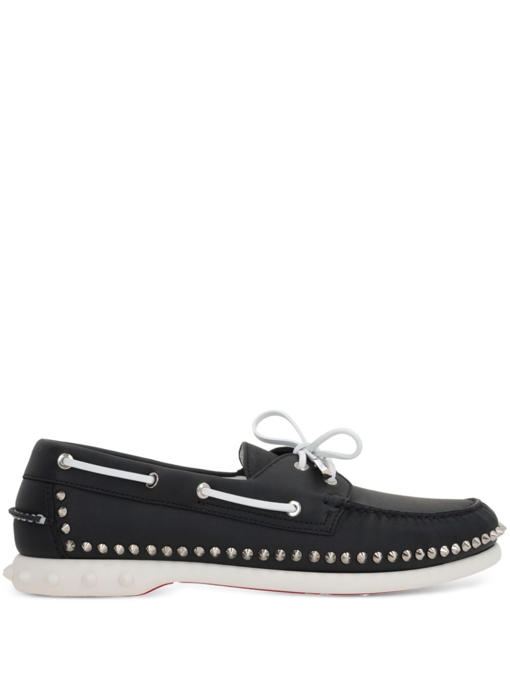 Christian Louboutin Men's Gerockel Boat Shoes in Black | Size 42 | 3240230BK65