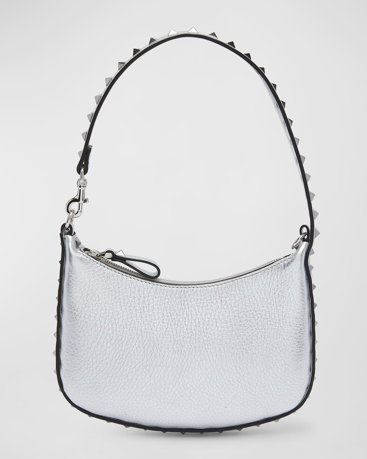 Valentino Mini sac à bandoulière métallisé Rockstud