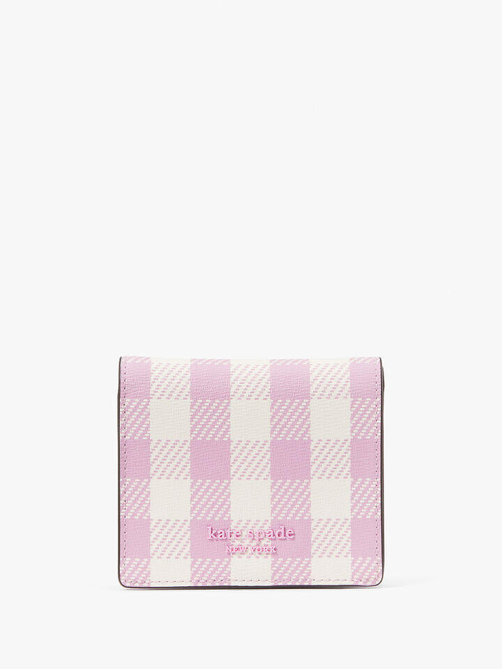 Kate Spade Au Morgan Gingham Field Small Bifold Wallet