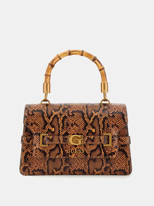 Guess Sibel Python-Print Mini Handbag