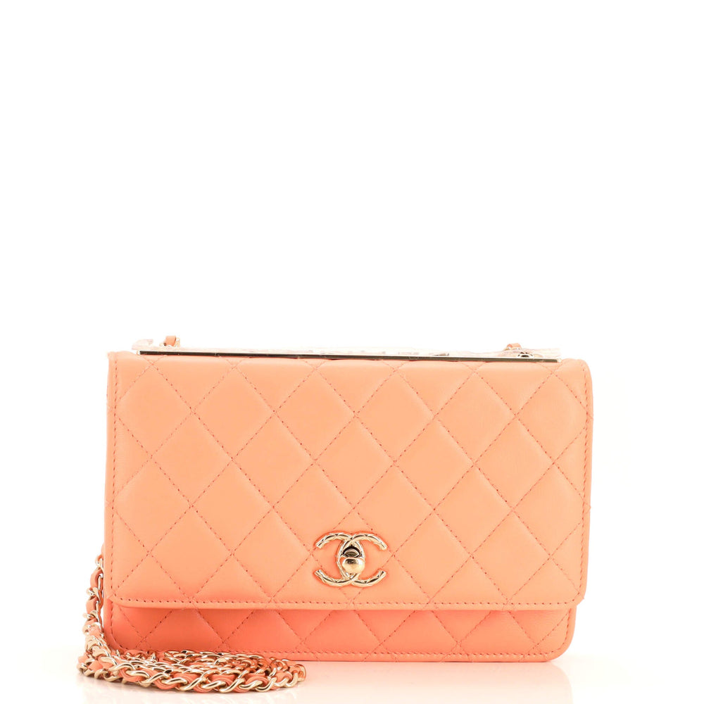 CHANEL Trendy CC Wallet on Chain NM Quilted Lambskin