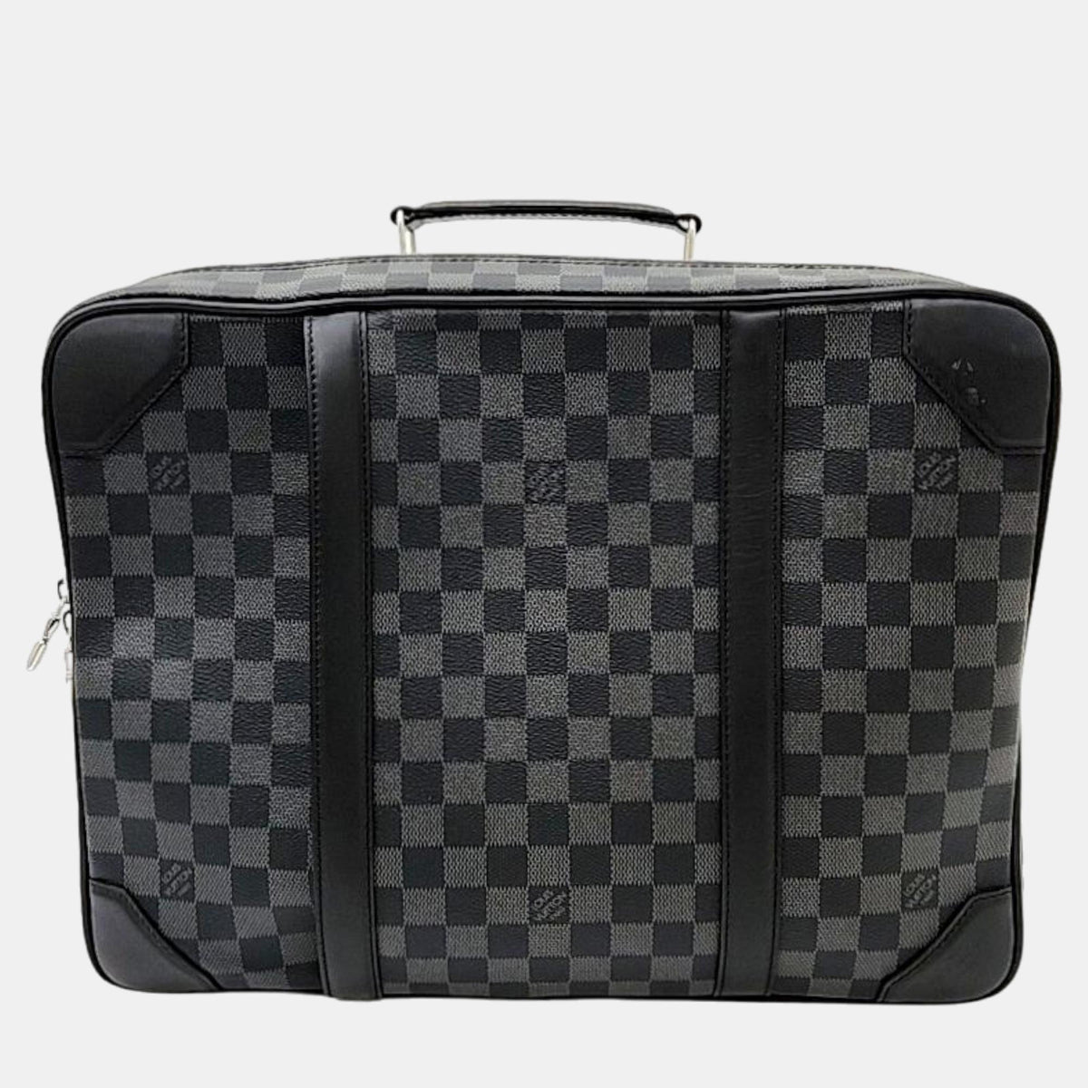 Louis Vuitton Black Damier Graphite Canvas & Calfskin Leather Briefcase Backpack