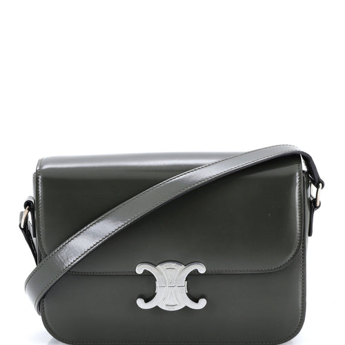 CELINE Triomphe Shoulder Bag Smooth Calfskin Medium