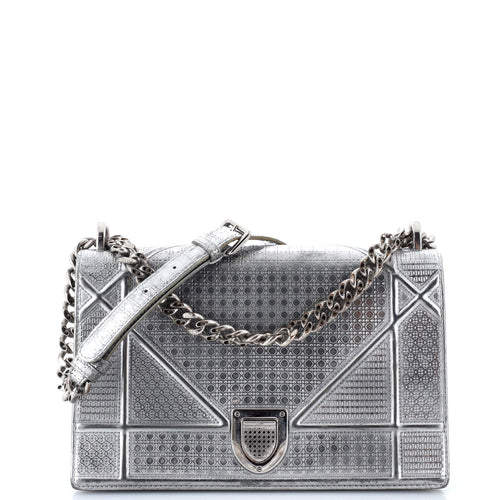Diorama Flap Bag Cannage Embossed Calfskin Medium