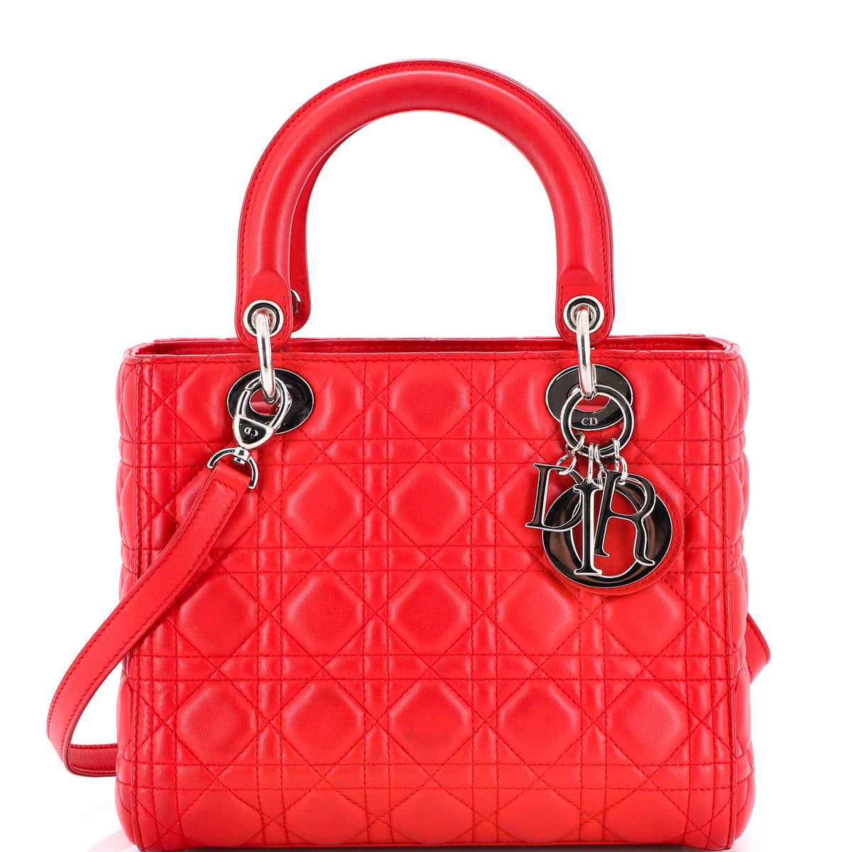 Christian Dior Lady Dior Bag Cannage Quilt Lambskin Medium