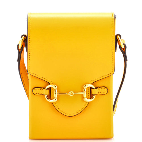 GUCCI Horsebit 1955 Crossbody Bag Leather Mini