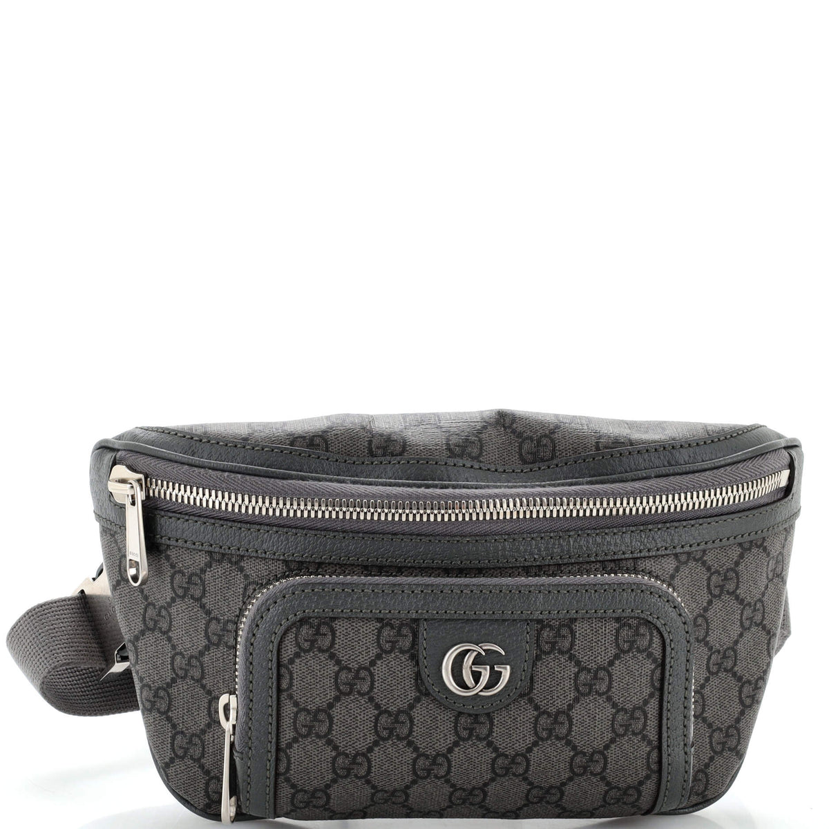 Gucci GUCCI Ophidia Front Pocket Zip Belt Bag GG Coated Canvas Medium