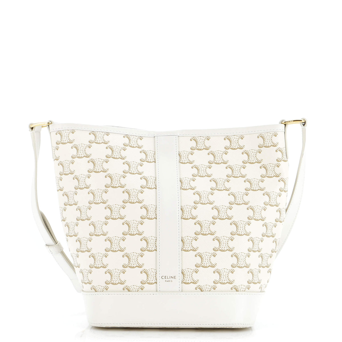 Celine CELINE Bucket Bag Triomphe Coated Canvas Small