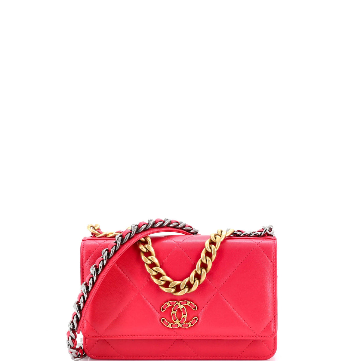 Chanel CHANEL 19 Wallet on Chain Quilted Goatskin