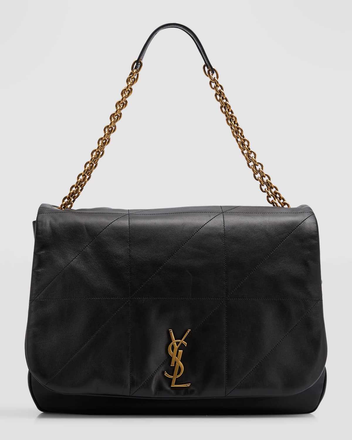 Saint Laurent Jamie 4.3 Maxi YSL Shoulder Bag in Smooth Leather