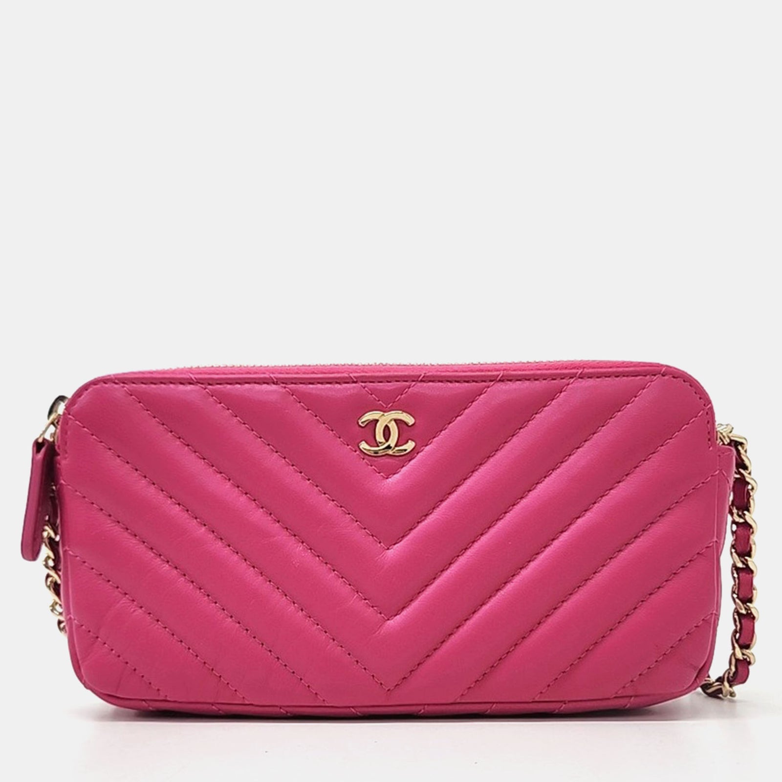 Chanel Mini sac bandoulière à chevrons WOC