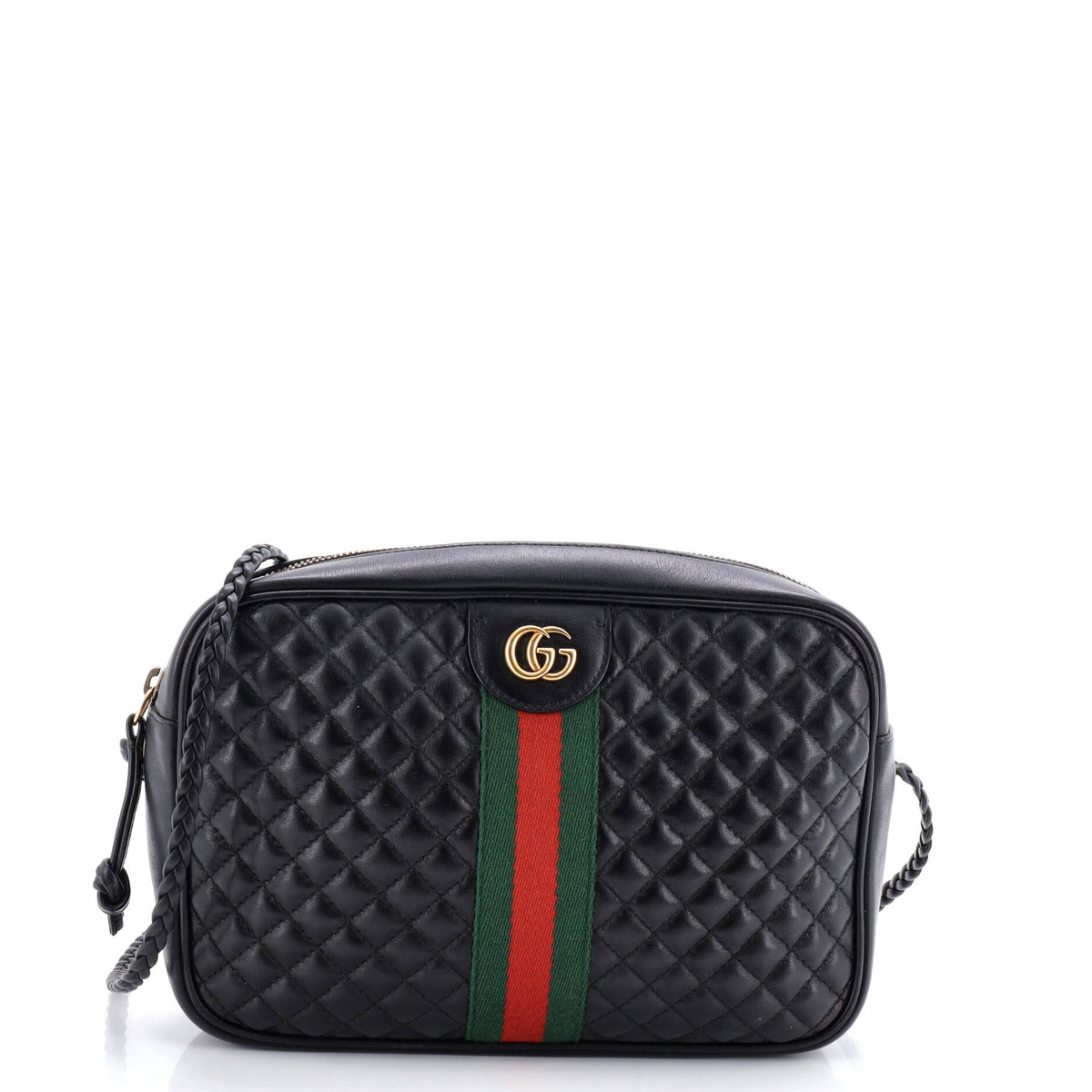 Gucci GUCCI Trapuntata Camera Bag Quilted Leather Small