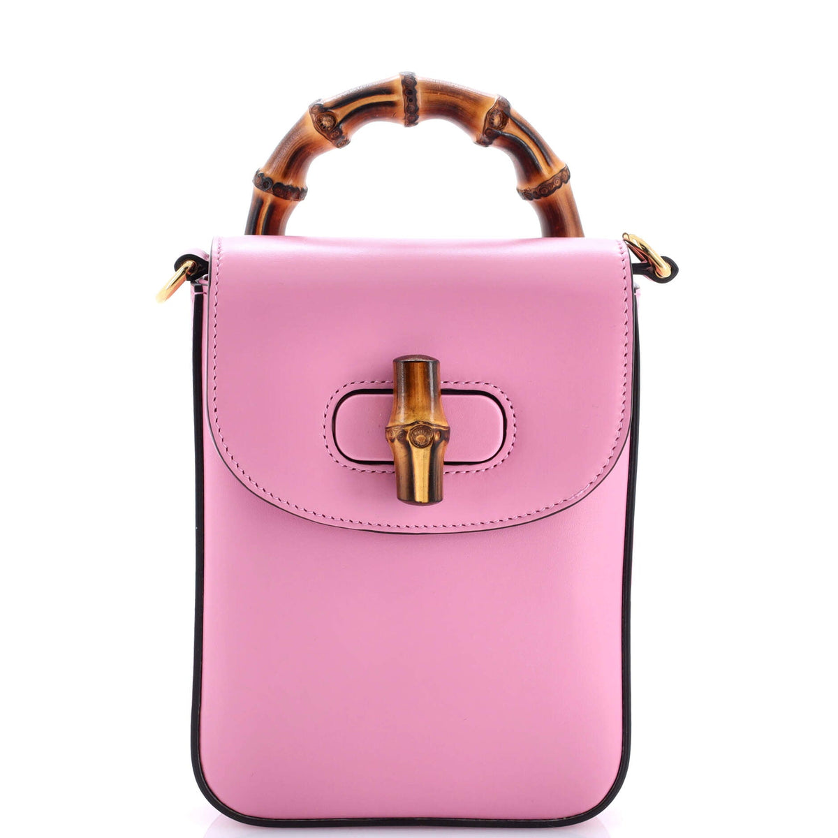 Gucci GUCCI Bamboo Top Handle Backpack Leather Mini