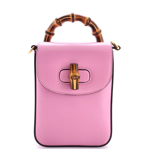 GUCCI Bamboo Top Handle Backpack Leather Mini