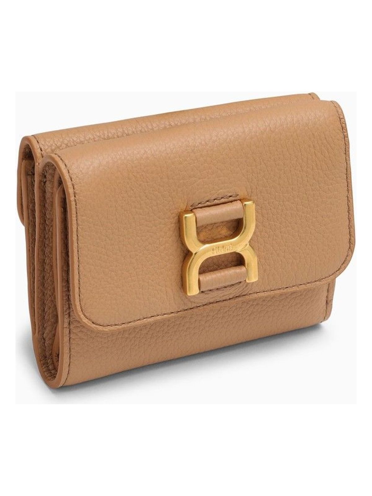 Chloé Women's Marcie Leather Wallet in Nude & Neutrals | Size UNICA | CHC23AP099I31