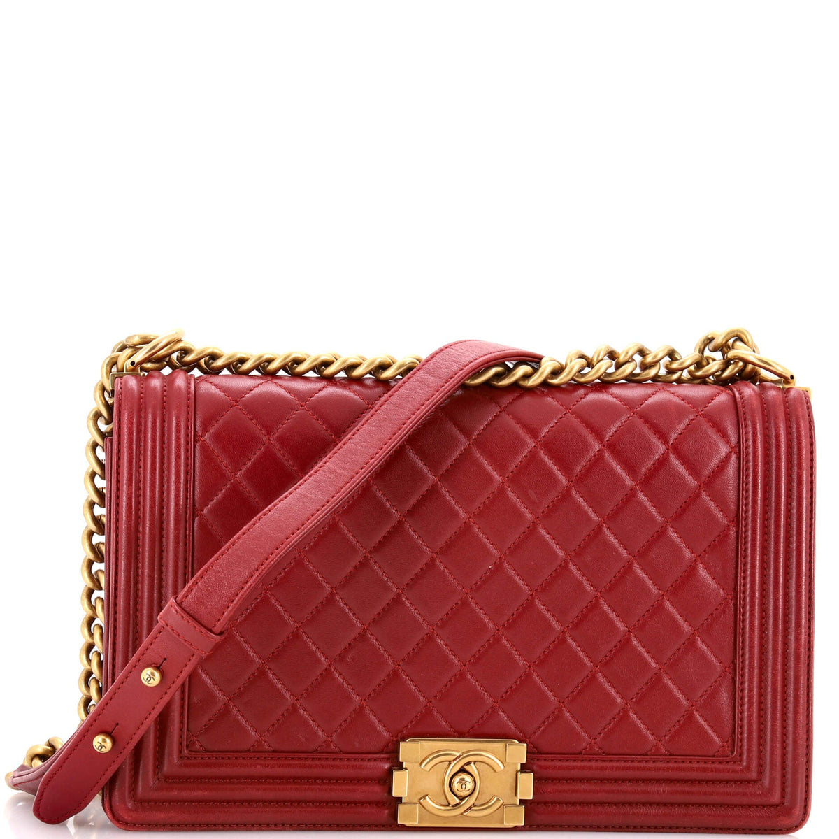 Chanel CHANEL Boy Flap Bag Quilted Lambskin New Medium