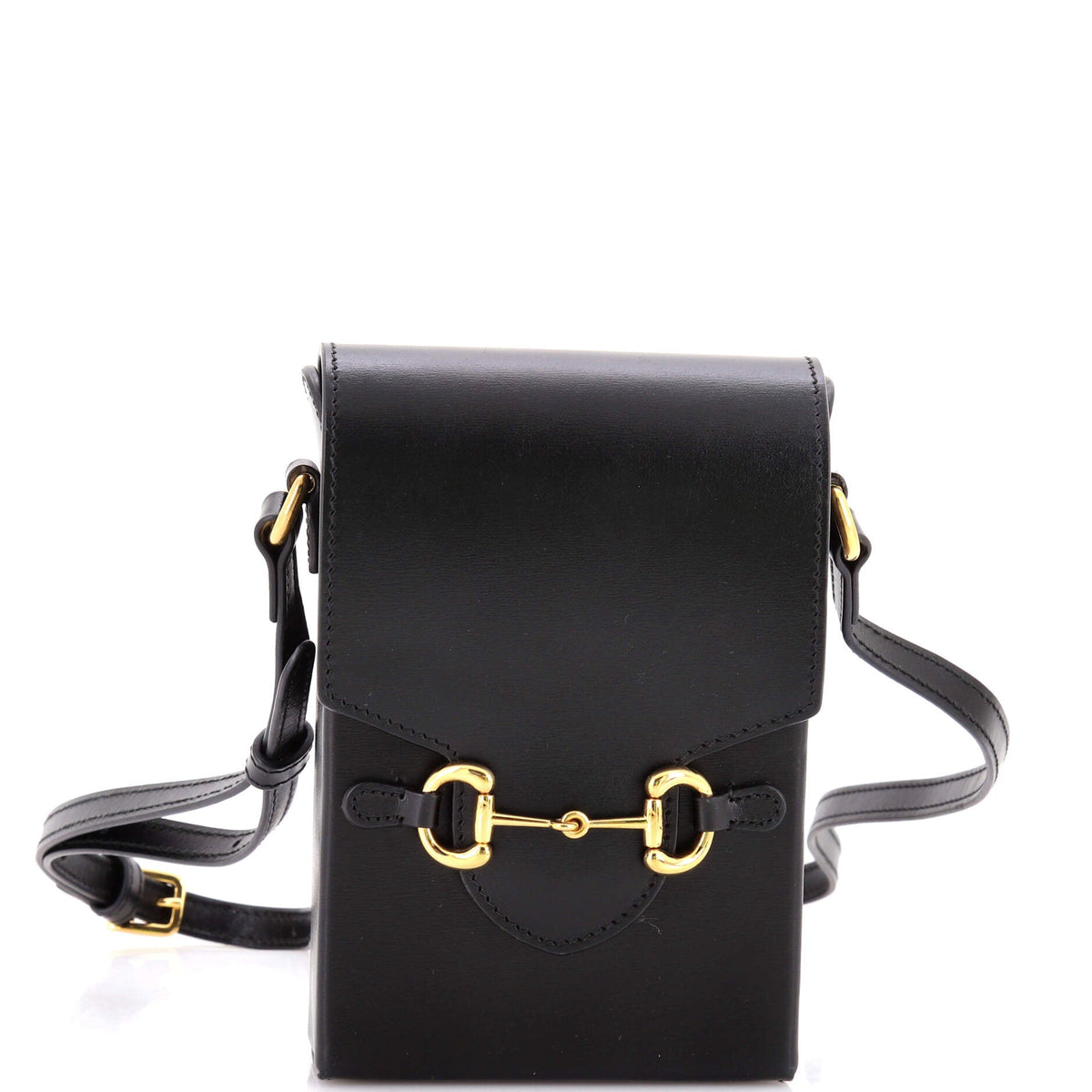 Gucci GUCCI Horsebit 1955 Crossbody Bag Leather Mini