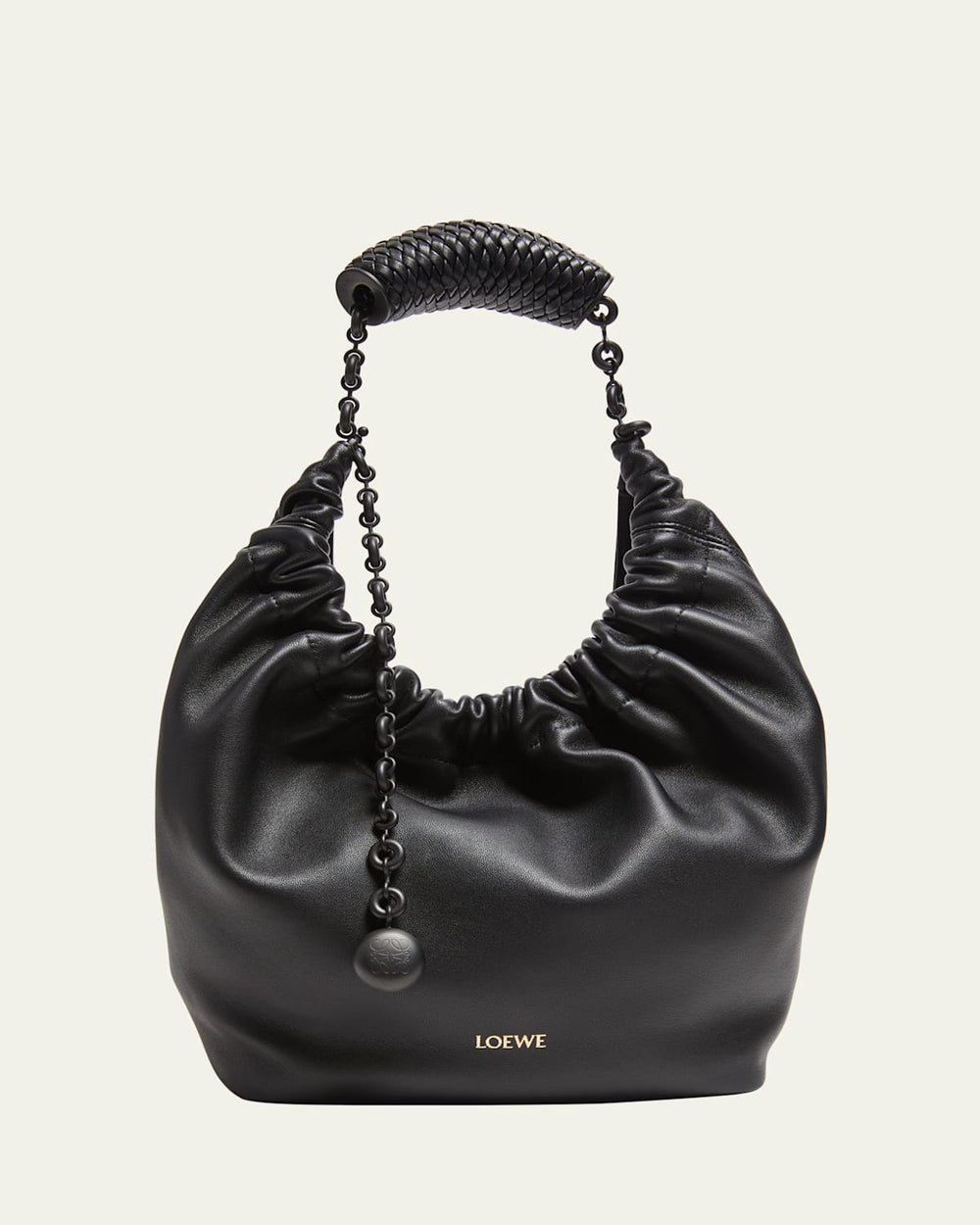 Petit sac hobo en cuir nappa Squeeze