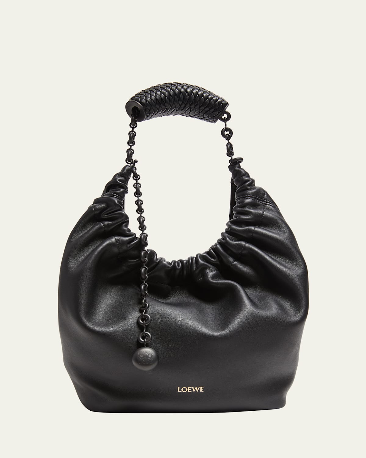 Loewe Squeeze Small Napa Leather Hobo Bag