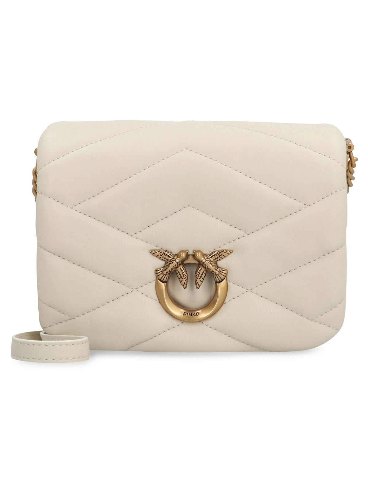 Pinko Women's Baby Love Bag Click Puff Bag in Ivory | 101584A1ET Color Z14Q